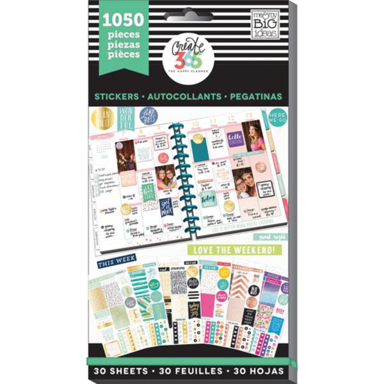 Happy Planner Sticker Value Pack-This Colorful Life - Classic, 1050/Pkg